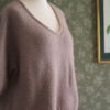 Rose5 Kurzarm-Pullover mit V-Ausschnitt