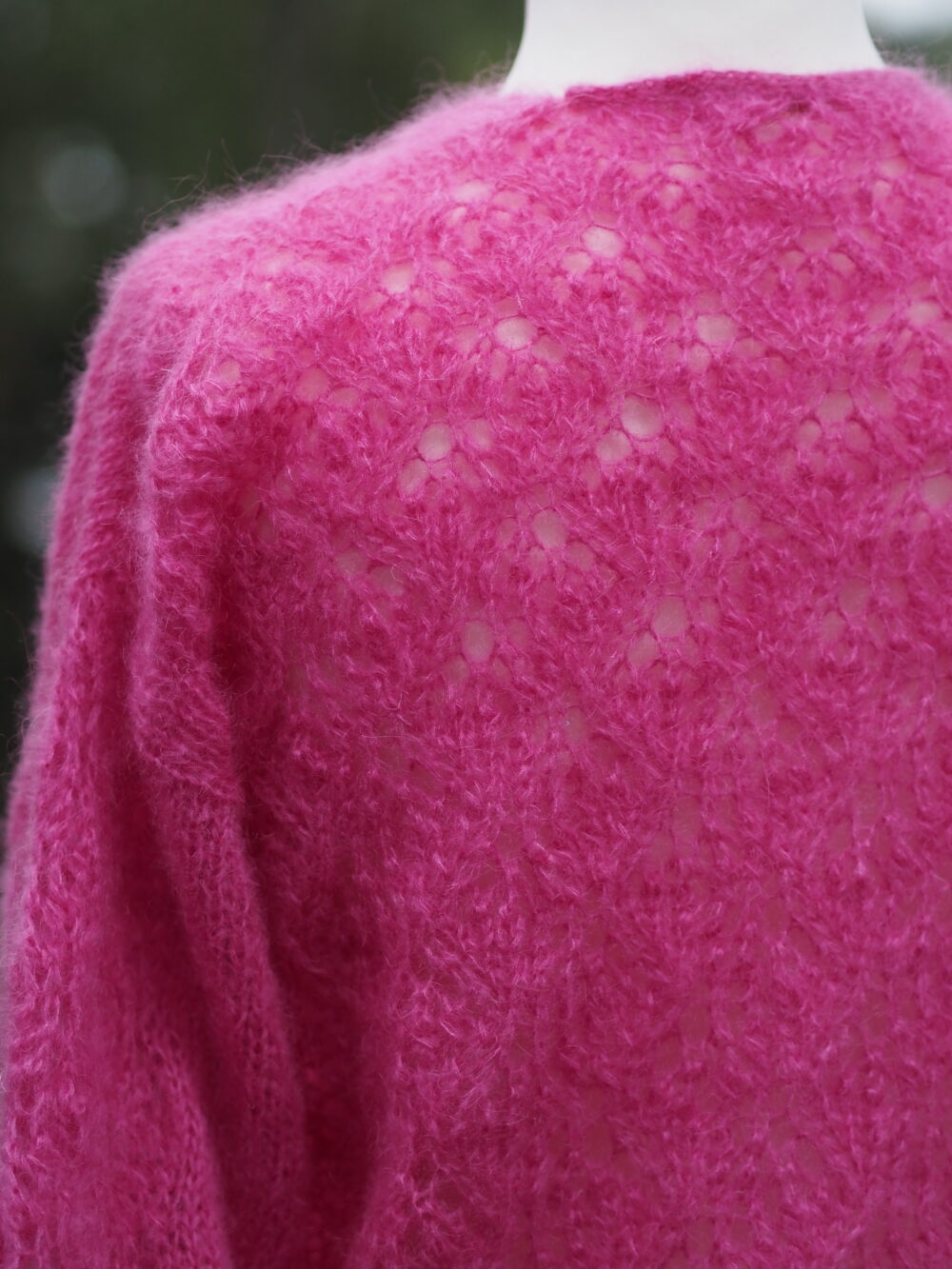 SpetsCardigan3 Spitzen-Strickjacke in Pink