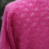 SpetsCardigan3 Spitzen-Strickjacke in Pink